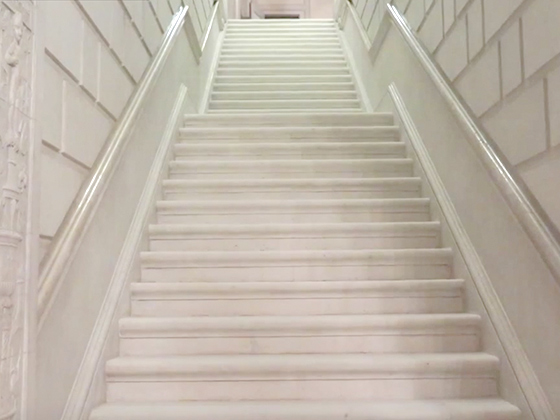 Historic Limestone Staircase Restored