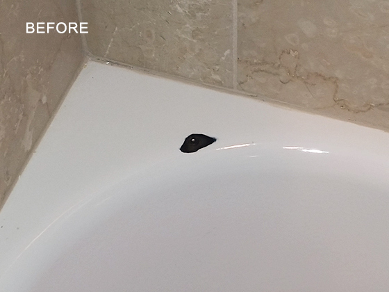 Chipped Porcelain Tub Repaired KINGSWAY