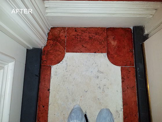 Marble Vestibule Floor Restored